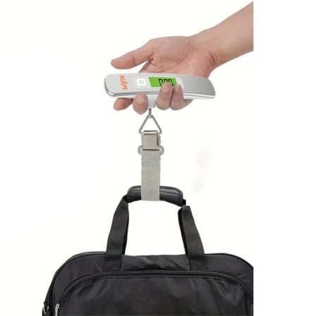 Balança Digital para Malas Scape Travel EC002 50kg Precisão 50g Ecrã LCD Prateado - Imagem 5