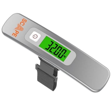 Balança Digital para Malas Scape Travel EC002 50kg Precisão 50g Ecrã LCD Prateado - Imagem 3