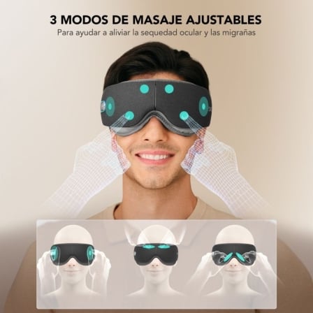Massajador de olhos SKG ES500 Branco com Bluetooth e Compressão Térmica - Imagem 4