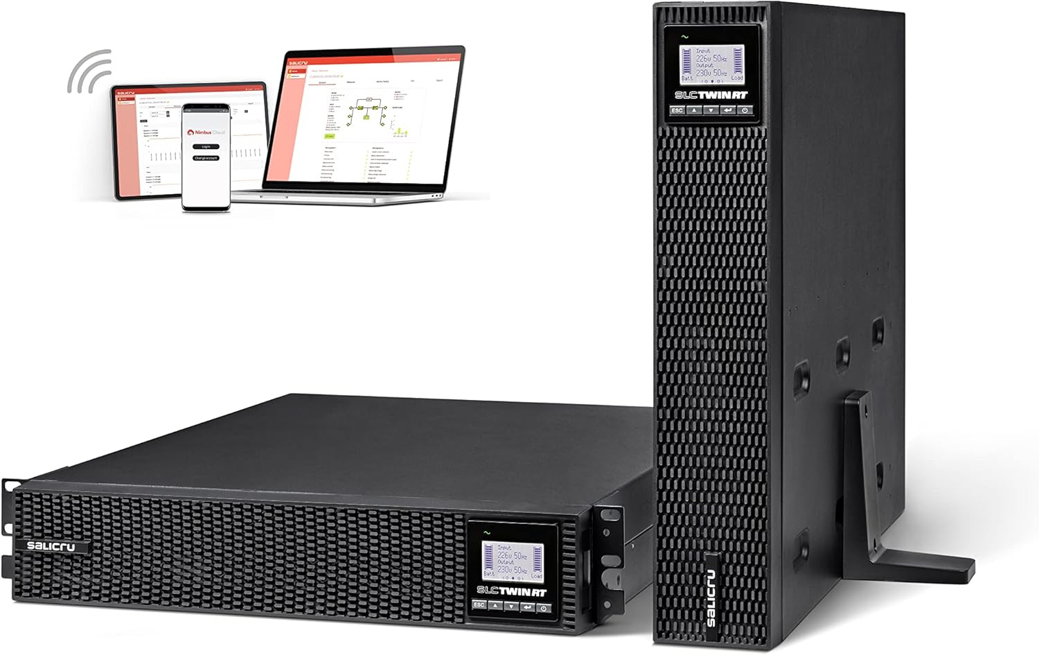 UPS Online Salicru SLC 3000 Twin RT3/ 3000VA-3000W/ 9 Saídas/ Formato Rack/Torre - Imagem 7