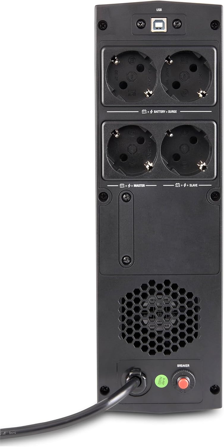 UPS Linha Interactiva Salicru SPS 1650 SOHO+/ 1650VA-900W/ 4 Saídas/ Formato Torre - Imagem 4