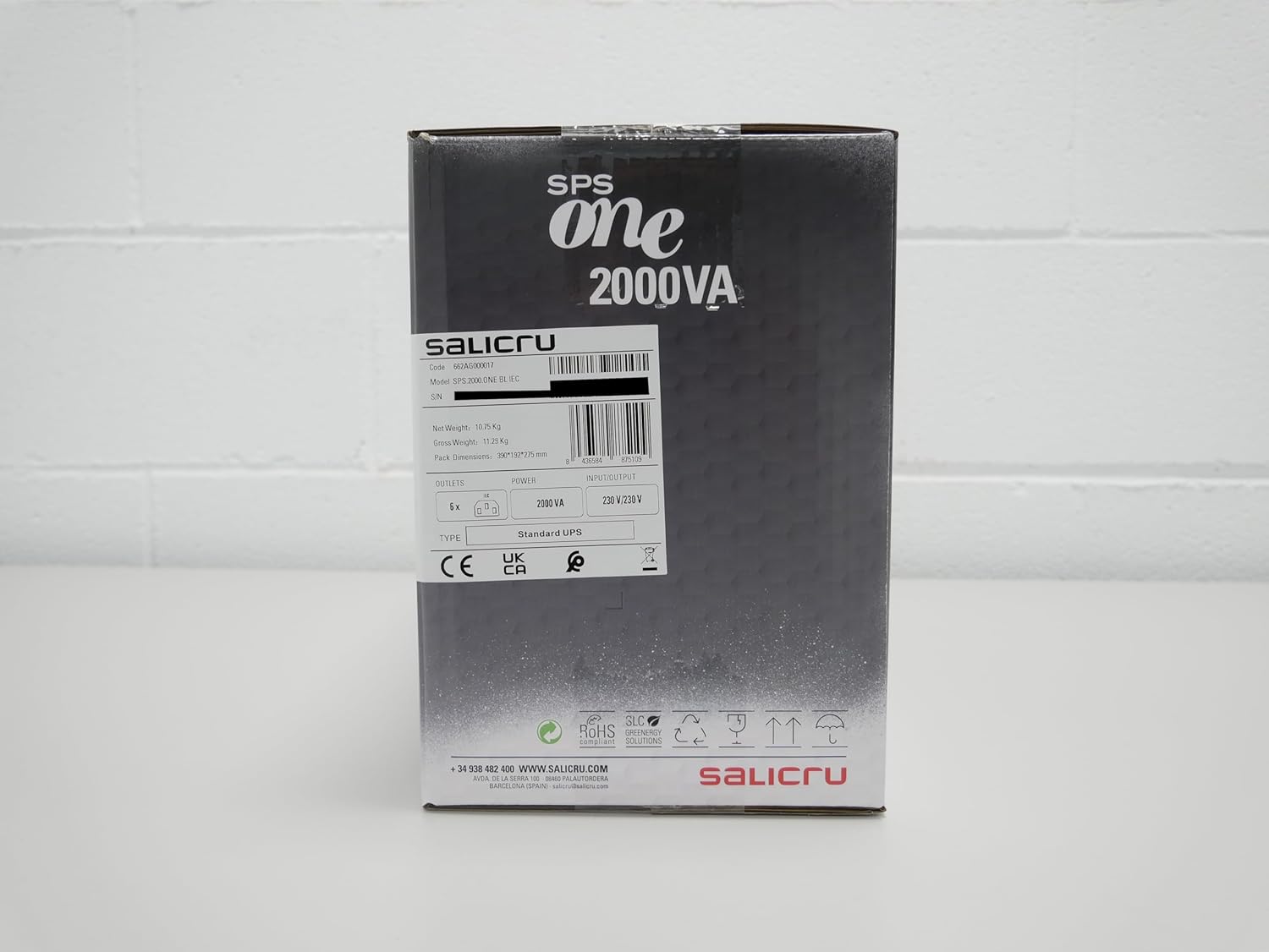 UPS Linha Interativa Salicru SPS 2000 ONE BL IEC/ 2000VA-1200W/ 6 Saídas/ Formato Torre - Imagem 6