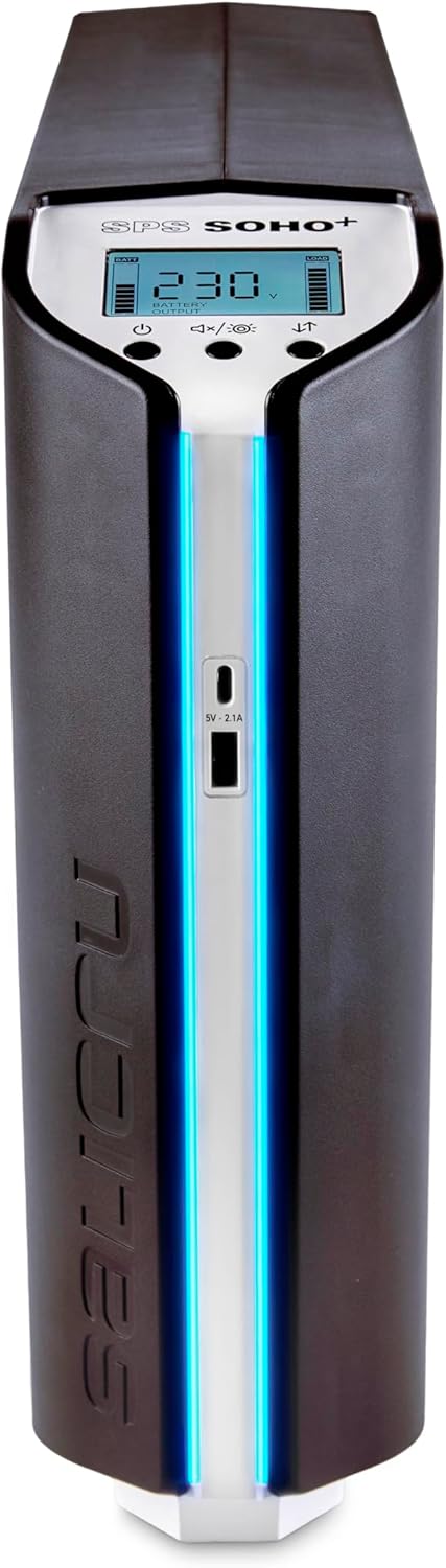 UPS Linha Interactiva Salicru SPS 2250 SOHO+ IEC/ 2250VA-1200W/ 6 Saídas/ Formato Torre - Imagem 2