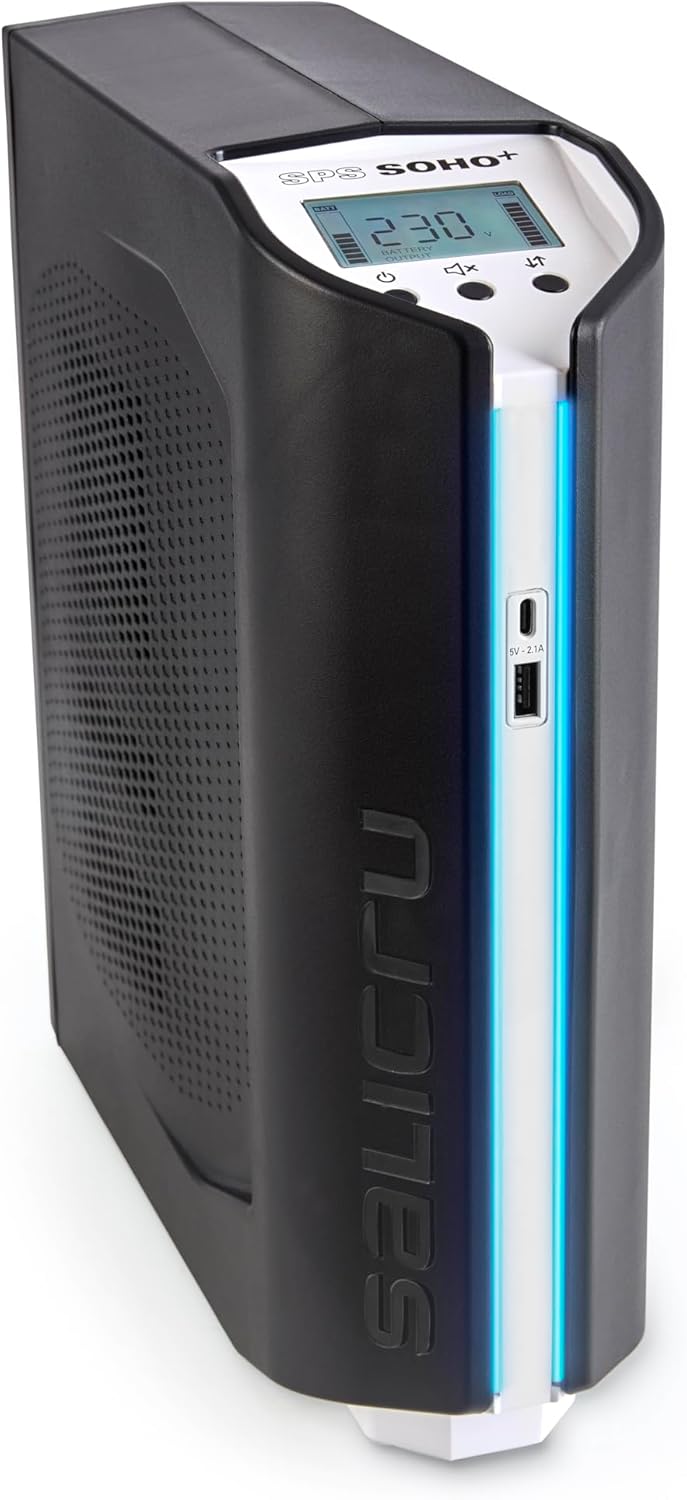 UPS Linha Interativa Salicru SPS 750 SOHO+/ 750VA-420W/ 4 Saídas/ Formato Torre