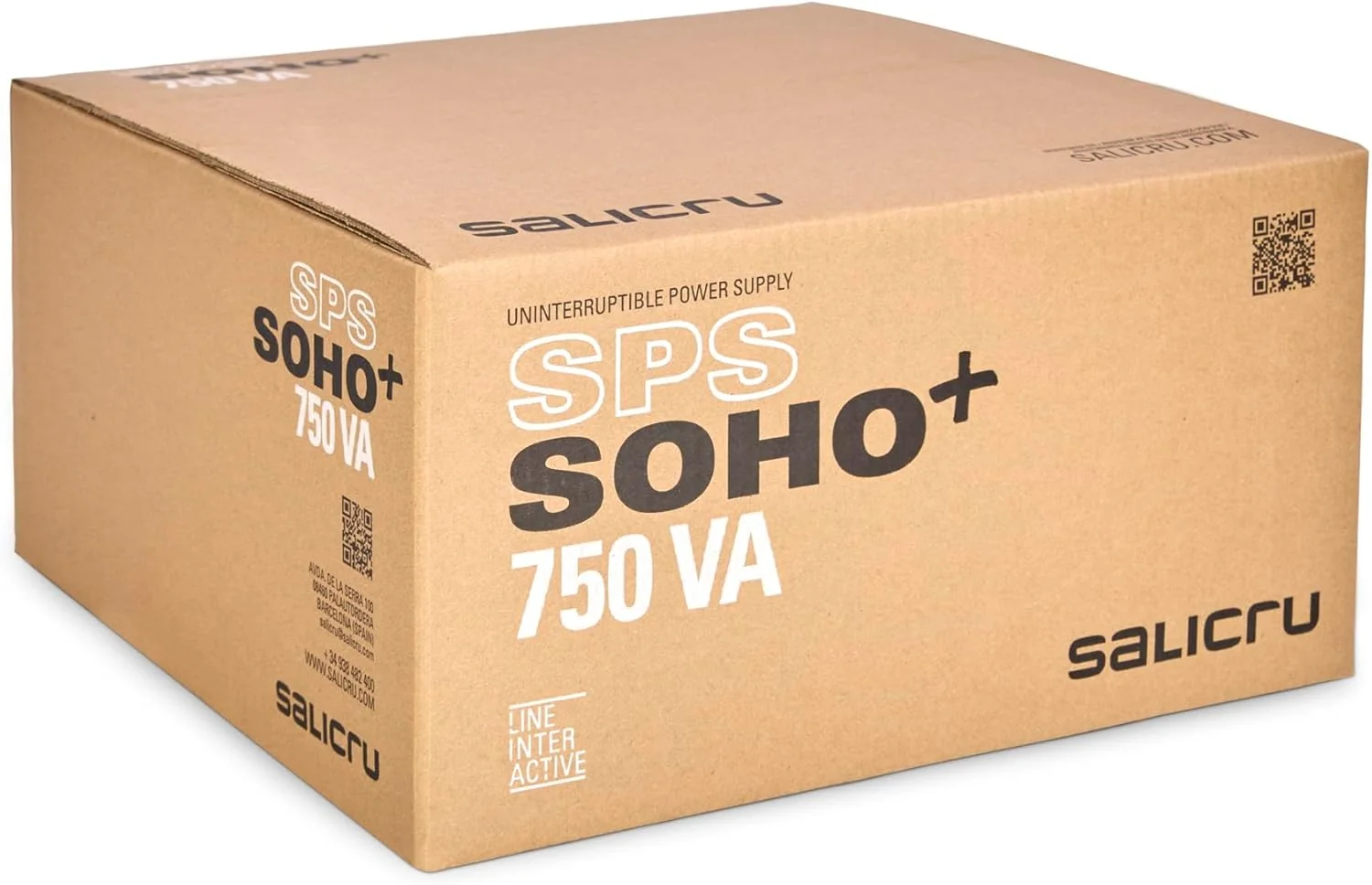 SAI Salicru SPS 750 SOHO+ IEC 750VA 420W 6 Tomadas IEC Formato Torre com 2 Portas USB - Imagem 5