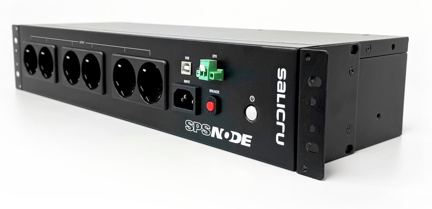 UPS Offline Salicru SPS 900 Node/ 900VA/ 8 Saídas/ Formato Rack 2U