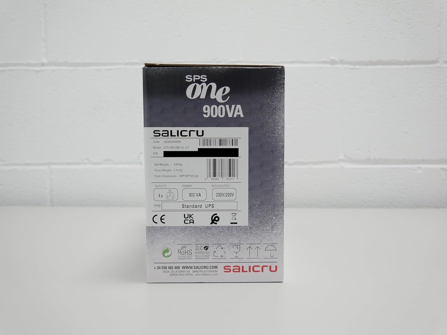 UPS Linha Interativa Salicru SPS 900 ONE BL IEC/ 900VA-480W/ 4 Saídas/ Formato Torre - Imagem 6