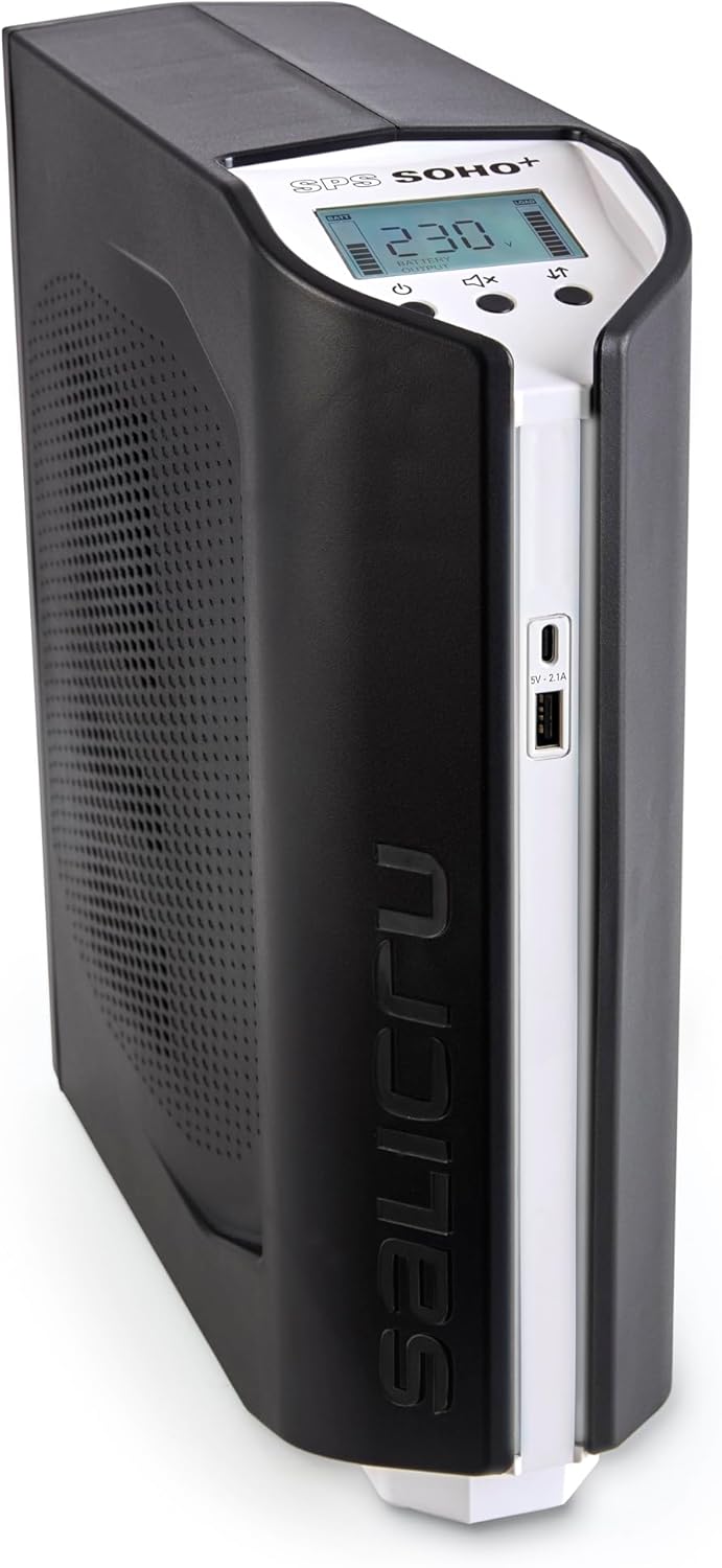 UPS Linha Interactiva Salicru SPS 900 SOHO+/ 900VA-510W/ 4 Saídas/ Formato Torre - Imagem 3