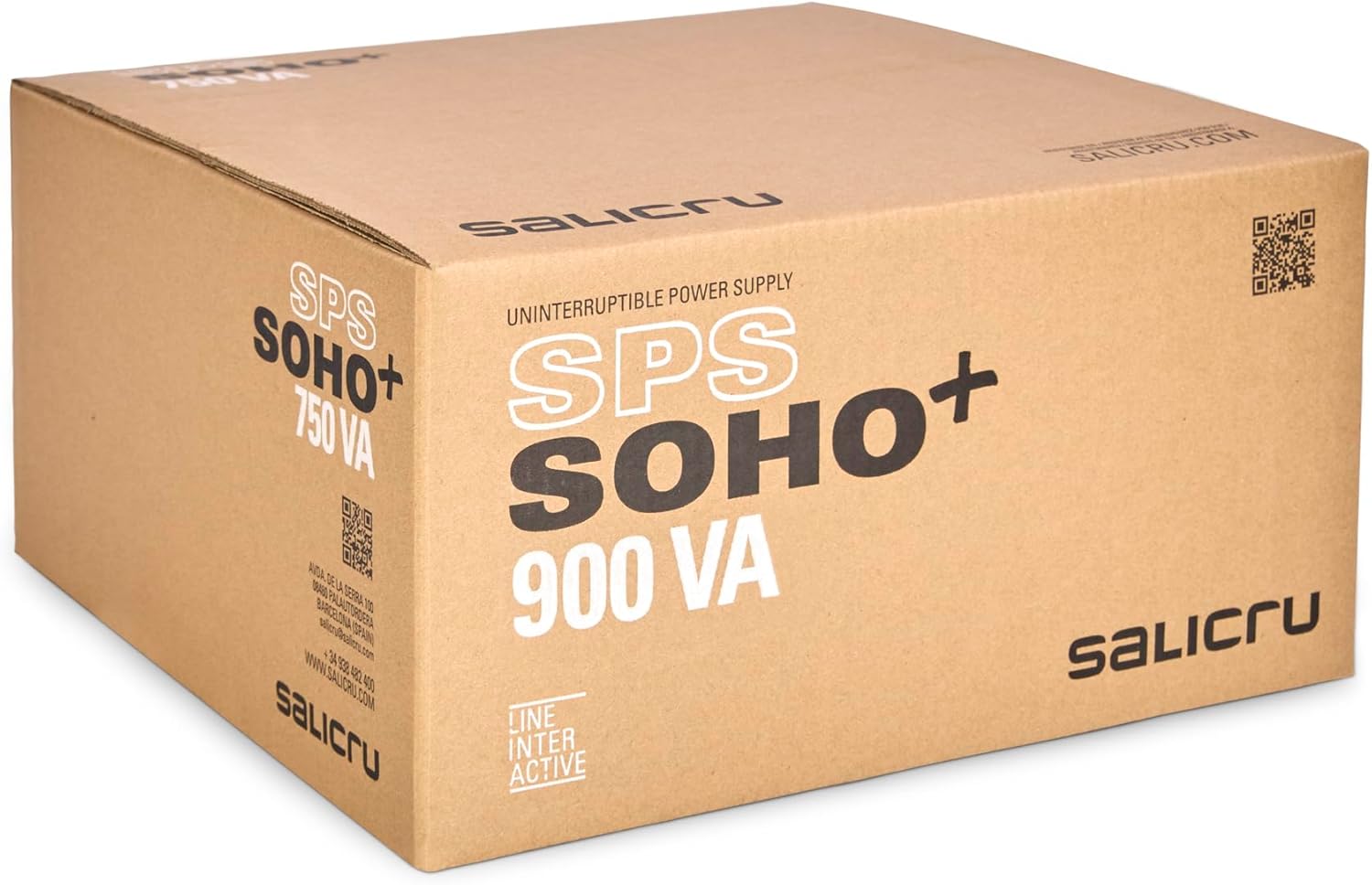 UPS Linha Interactiva Salicru SPS 900 SOHO+/ 900VA-510W/ 4 Saídas/ Formato Torre - Imagem 5