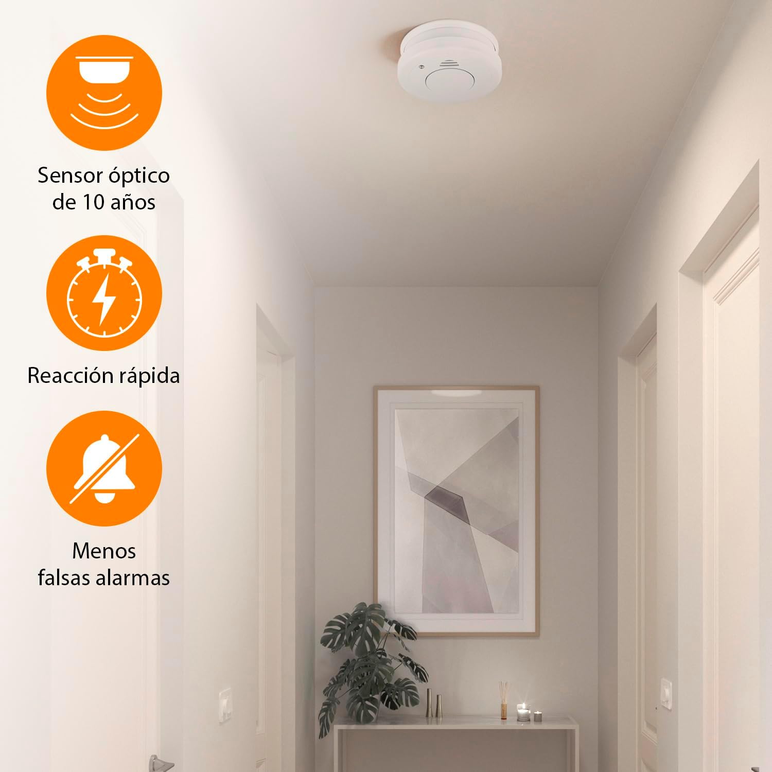 Detector de Fumo Smartwares 10.100.41/ 4 Unidades - Imagem 6