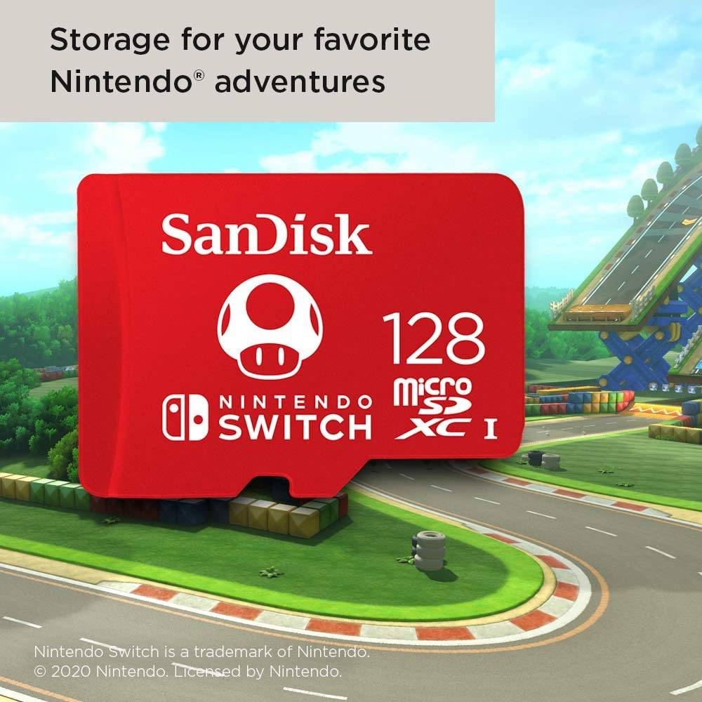 Cartão de Memória SanDisk Nintendo Switch 128GB microSD XC UHS-I/ Classe 10/ 100MBs - Imagem 3