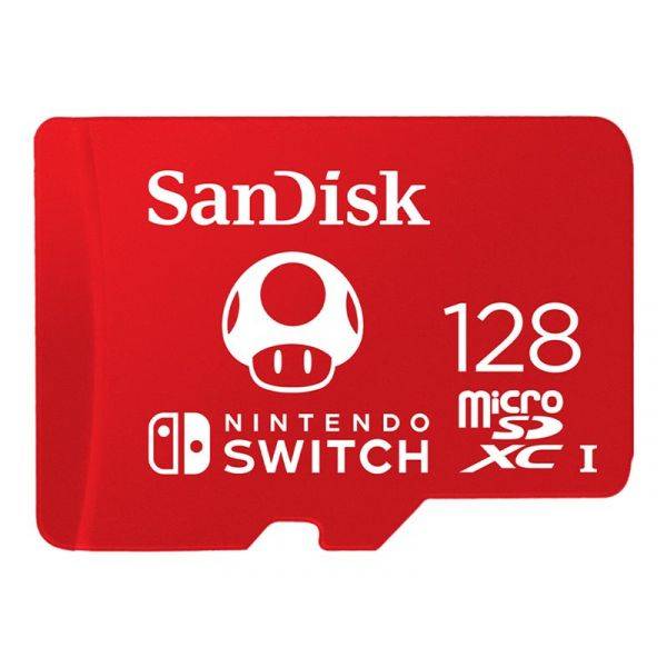 Cartão de Memória SanDisk Nintendo Switch 128GB microSD XC UHS-I/ Classe 10/ 100MBs
