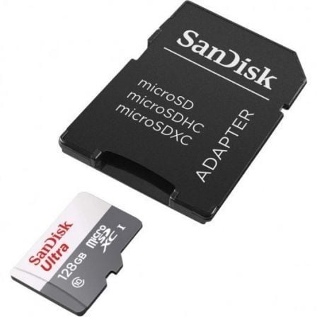 Cartão de Memória SanDisk Ultra 128GB microSD XC com Adaptador/ Classe 10/ 80MB/s - Imagem 2