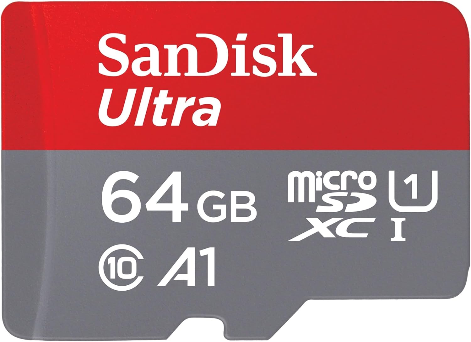 Cartão de Memória SanDisk Ultra 64GB microSD XC com Adaptador/ Classe 10/ 140MBs