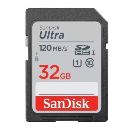 Cartão de Memória SanDisk Ultra 32GB SD HC UHS-I - SDXC/ Classe 10/ 120MBs
