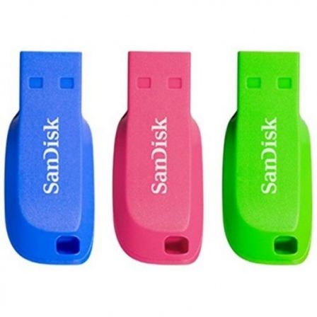 Pen Drive 32GB SanDisk Cruzer Blade Pack 3 USB 2.0 - Imagem 2