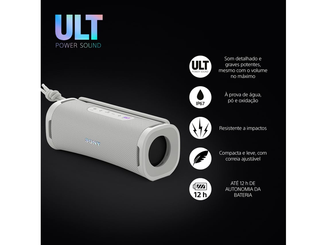 Coluna com Bluetooth Sony ULT FIELD 1/ 2.0/ Branco - Imagem 2