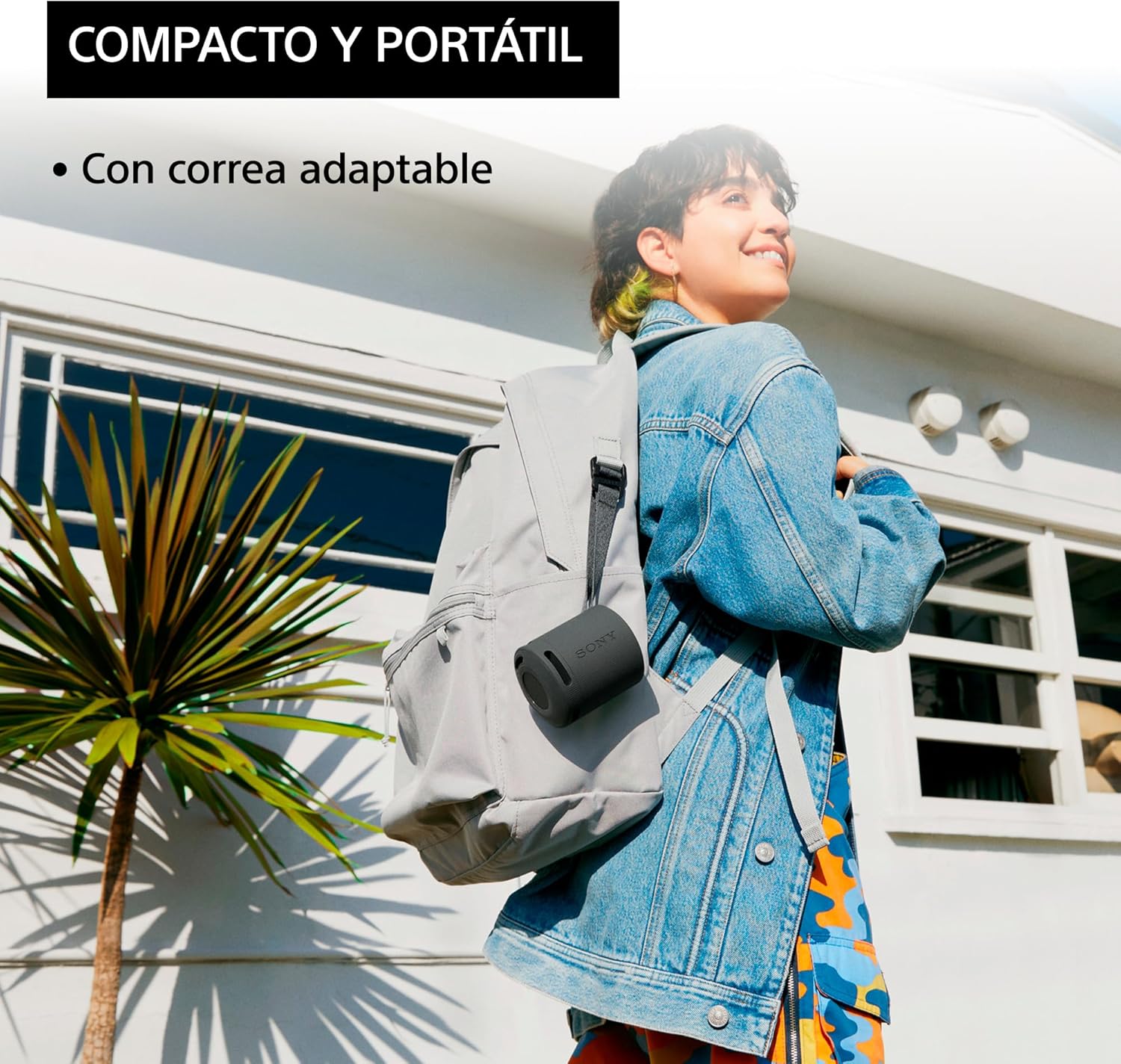 Coluna Portátil com Bluetooth Sony XB100/ 2.0/ Laranja - Imagem 6