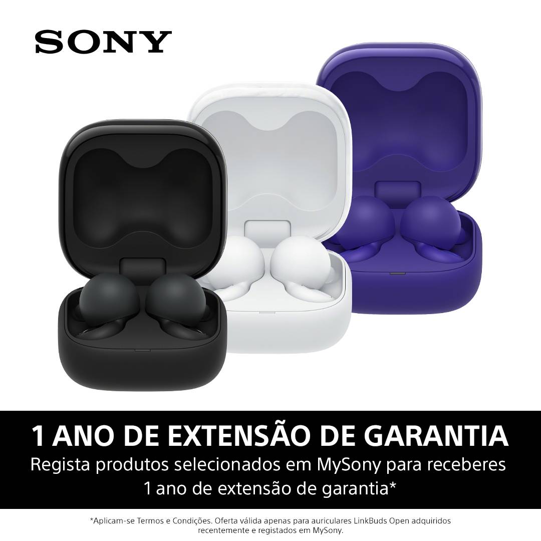 Auriculares Bluetooth Sony LinkBuds Open com estojo de carregamento/ Autonomia 8h/ Violetas - Imagem 15