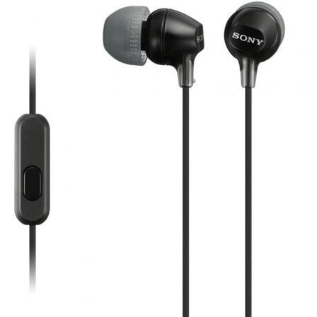 Auscultadores Intra-auriculares Sony MDR-EX15AP/ com Microfone/ Jack 3.5/ Pretos