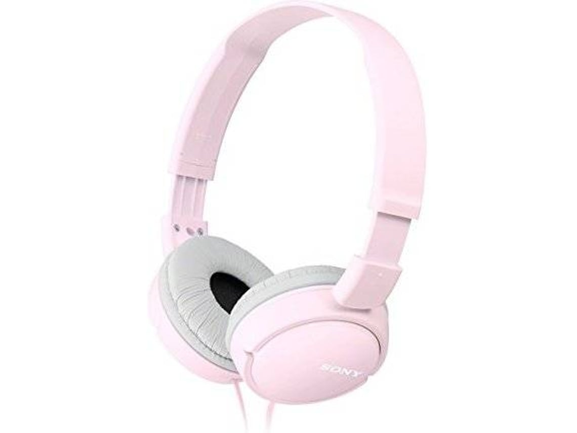 Auscultadores Sony MDR-ZX110AP/ com Microfone/ Jack 3.5/ Rosa