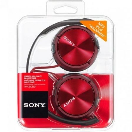 Auscultadores Sony MDRZX310APR/ com Microfone/ Jack 3.5/ Vermelhos - Imagem 4
