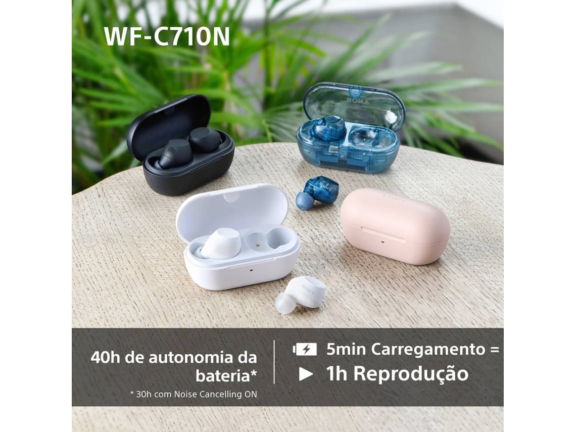 Auriculares Bluetooth Sony WF-C710N com estojo de carregamento/ Autonomia 12h/ Pretos - Imagem 11