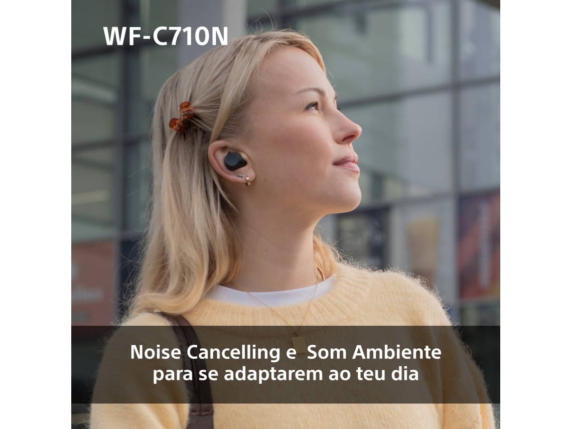 Auriculares Bluetooth Sony WF-C710N com estojo de carregamento/ Autonomia 12h/ Pretos - Imagem 8
