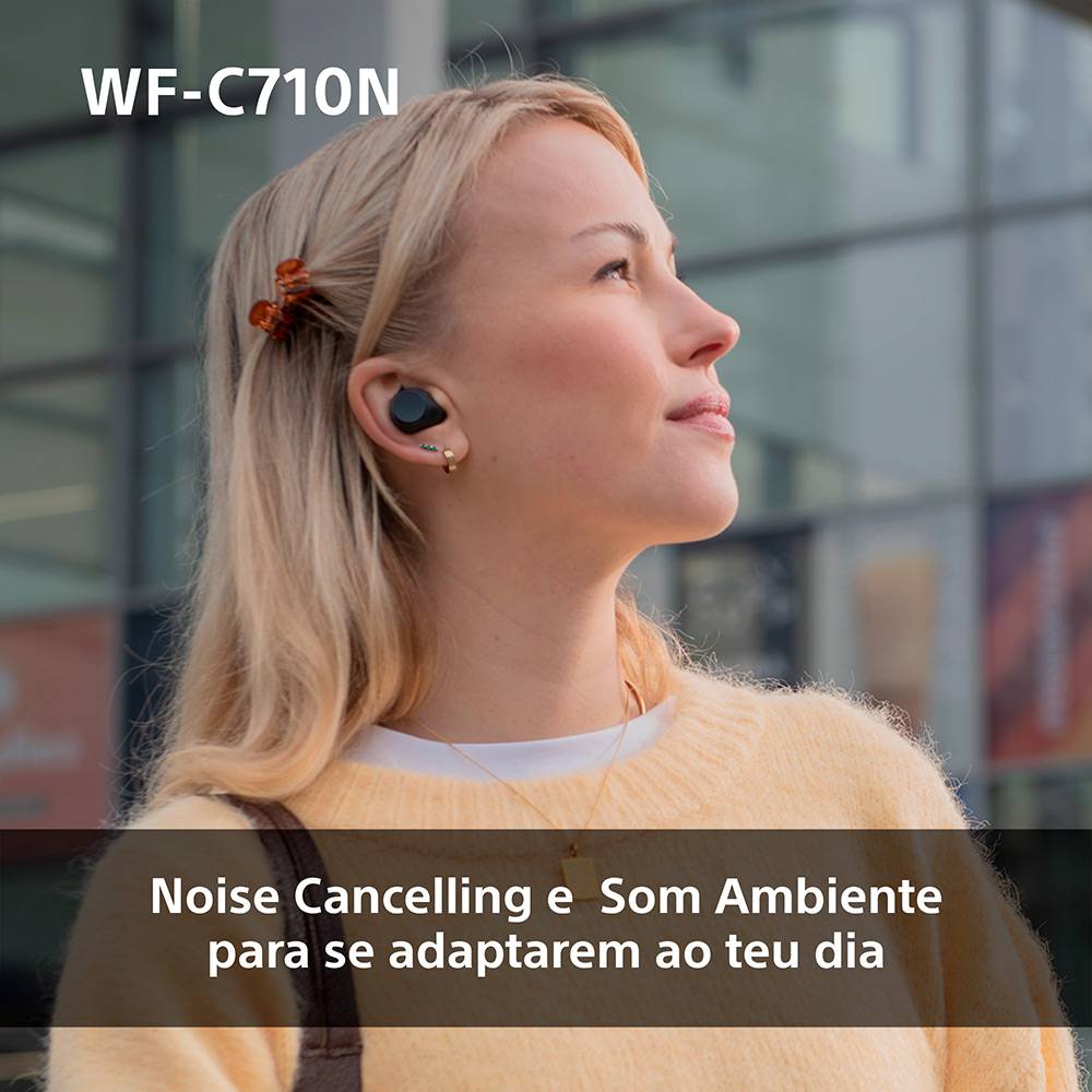 Auscultadores Bluetooth Sony WF-C710N com estojo de carregamento/ Autonomia 12h/ Brancos - Imagem 3