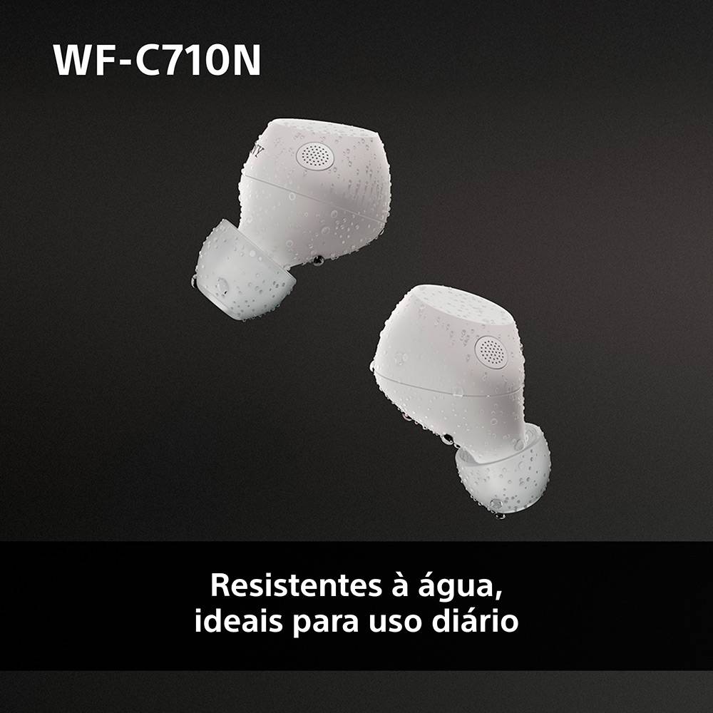 Auscultadores Bluetooth Sony WF-C710N com estojo de carregamento/ Autonomia 12h/ Brancos - Imagem 9