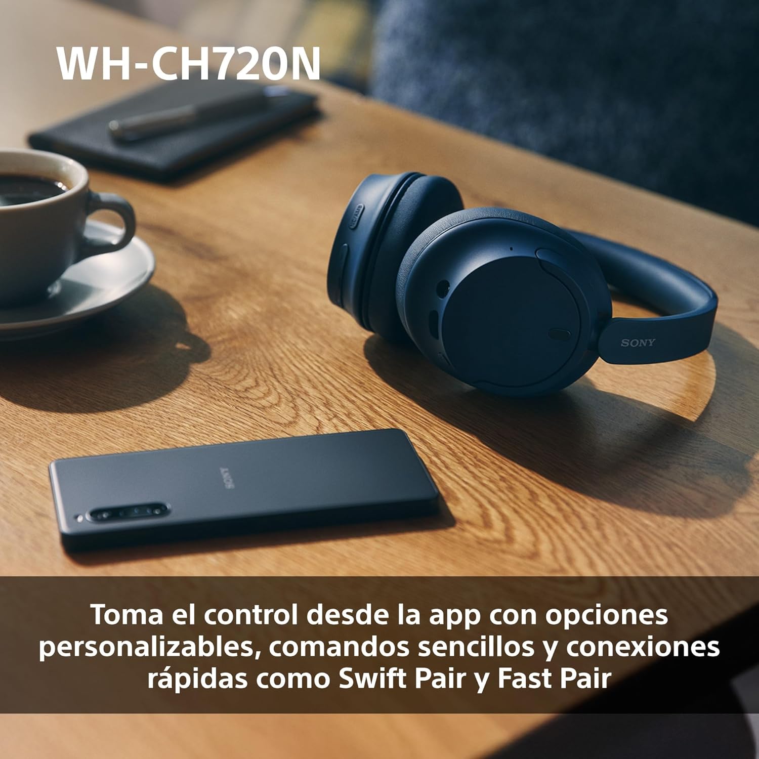 Auscultadores Sem Fios Sony WH-CH720N/ com Microfone/ Bluetooth/ Pretos - Imagem 8