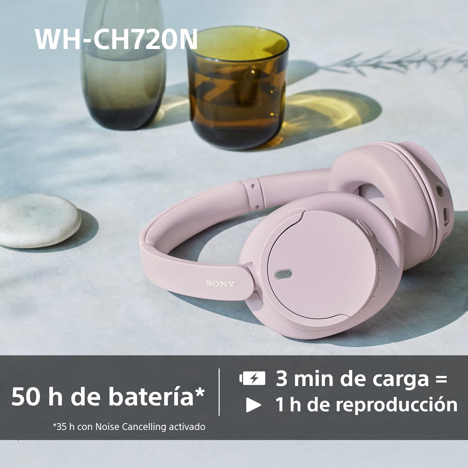 Auscultadores Sem Fios Sony WH-CH720N/ com Microfone/ Bluetooth/ Pretos - Imagem 6
