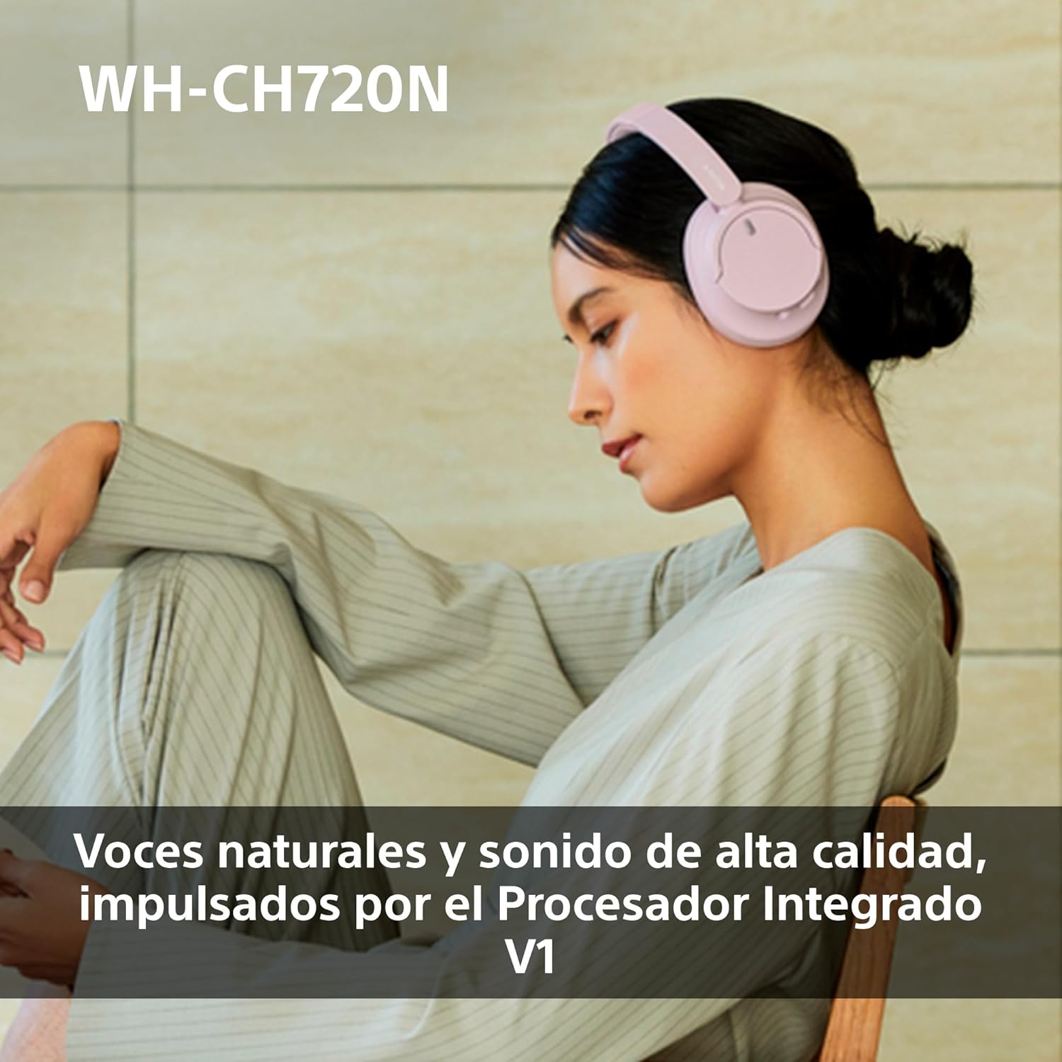 Auscultadores Sem Fios Sony WH-CH720N/ com Microfone/ Bluetooth/ Pretos - Imagem 4
