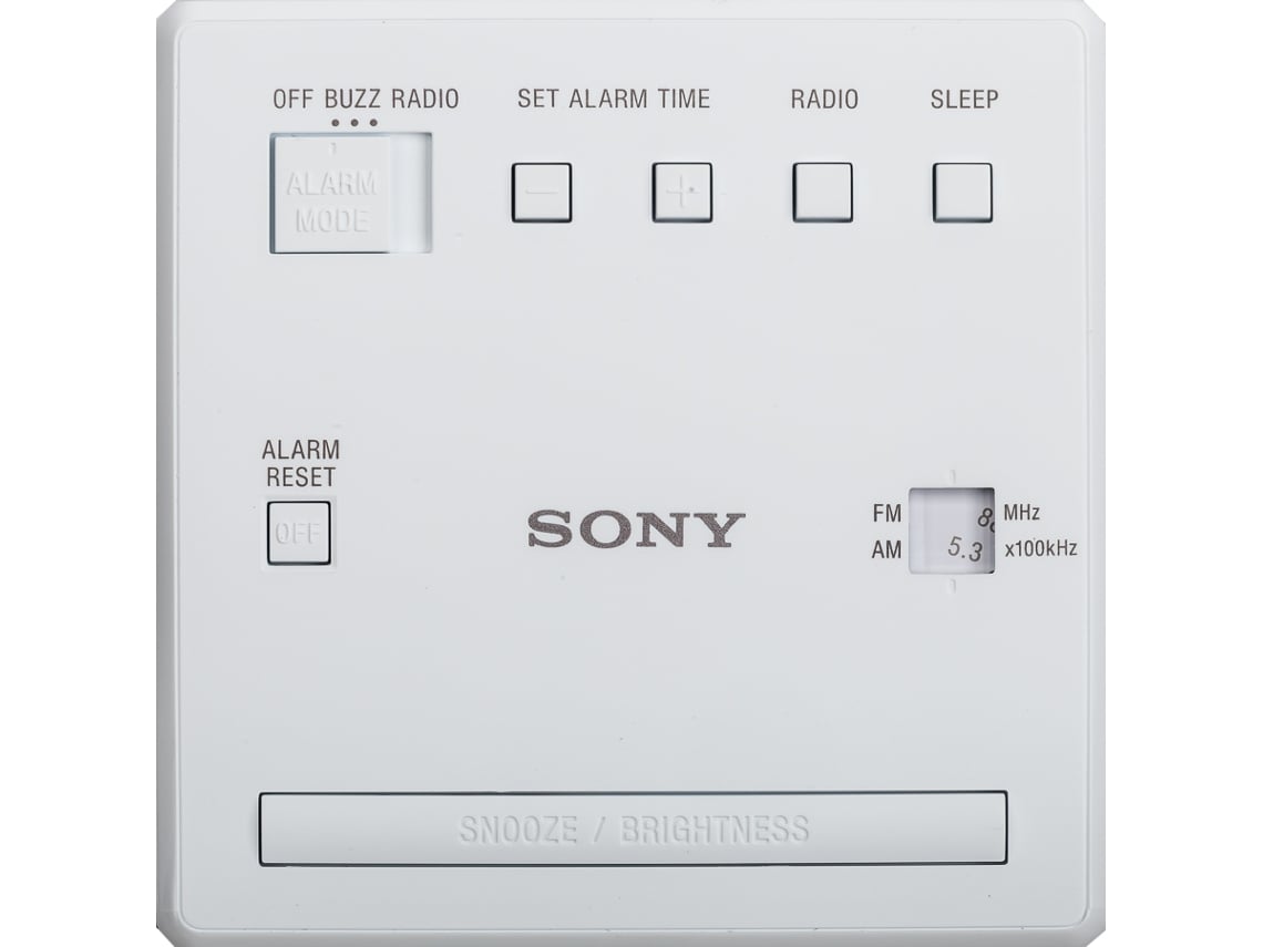Despertador Sony ICF-C1W/ Rádio FM - Imagem 2