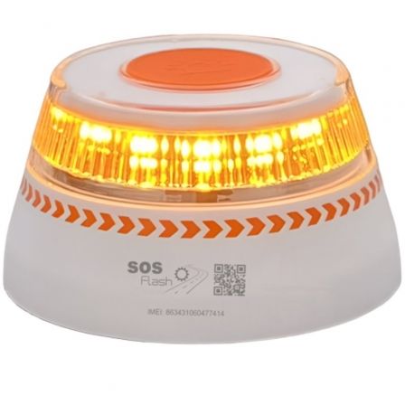 Luz de emergência para carro SOS Flash V16 Connected IoT BAL/2/ Homologada/ Base Íman/ Geolocalizável/ Funciona a Pilhas