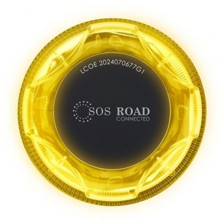 Luz de Baliza de emergência para Carro SOS Road Connected EL2024 V16 / Homologada / Base Magnética / Geolocalizável / Funciona a Pilhas - Imagem 3