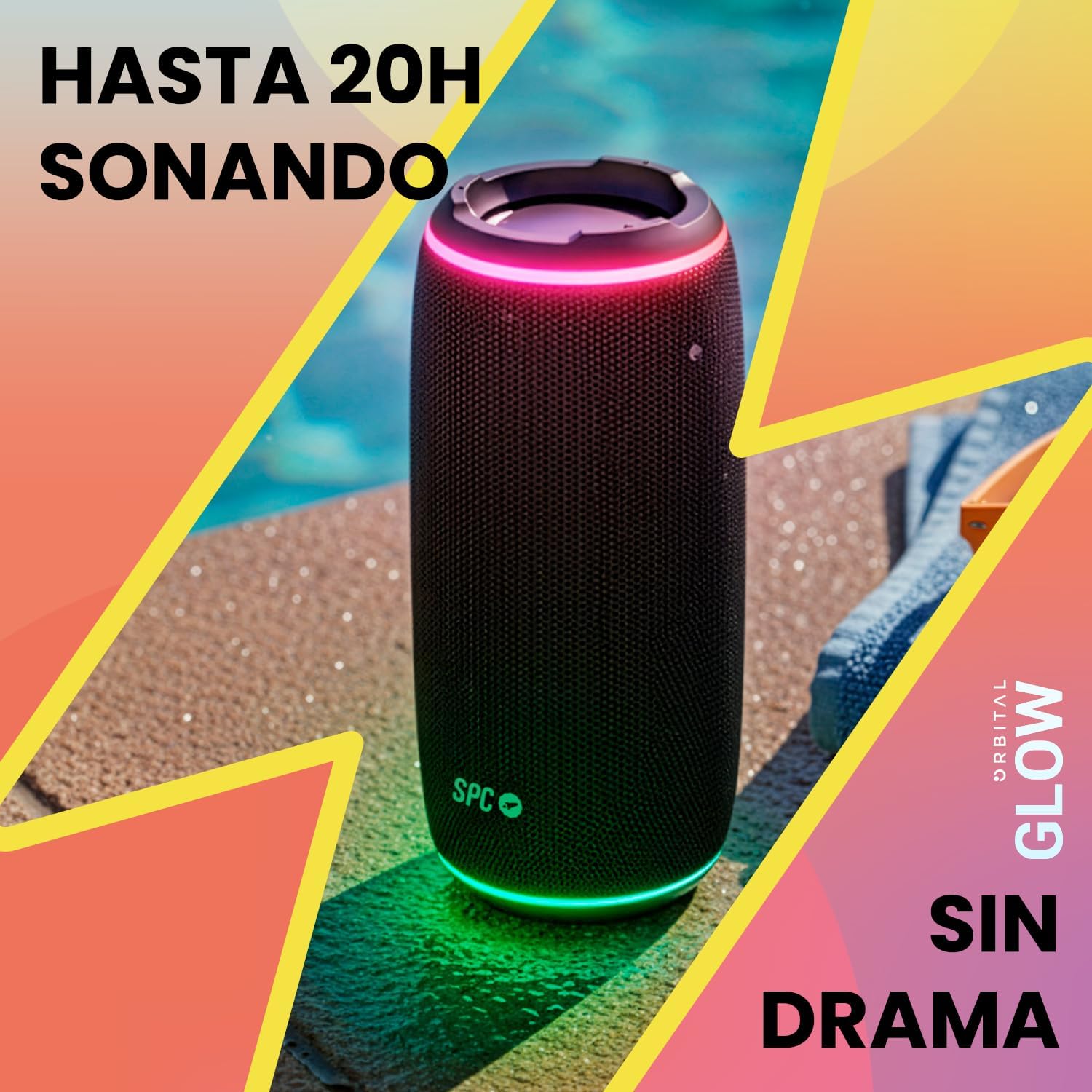 Altifalante com Bluetooth SPC Orbital Glow/ 25W/ 2.0 - Imagem 3