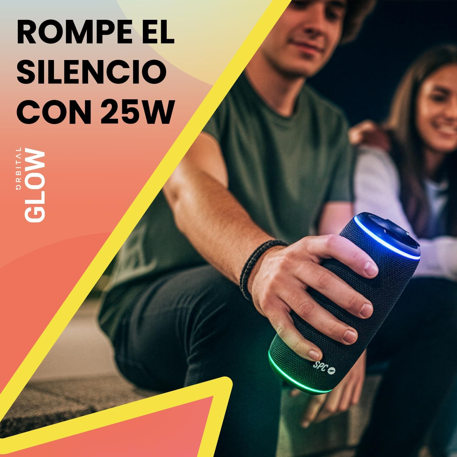 Altifalante com Bluetooth SPC Orbital Glow/ 25W/ 2.0 - Imagem 2