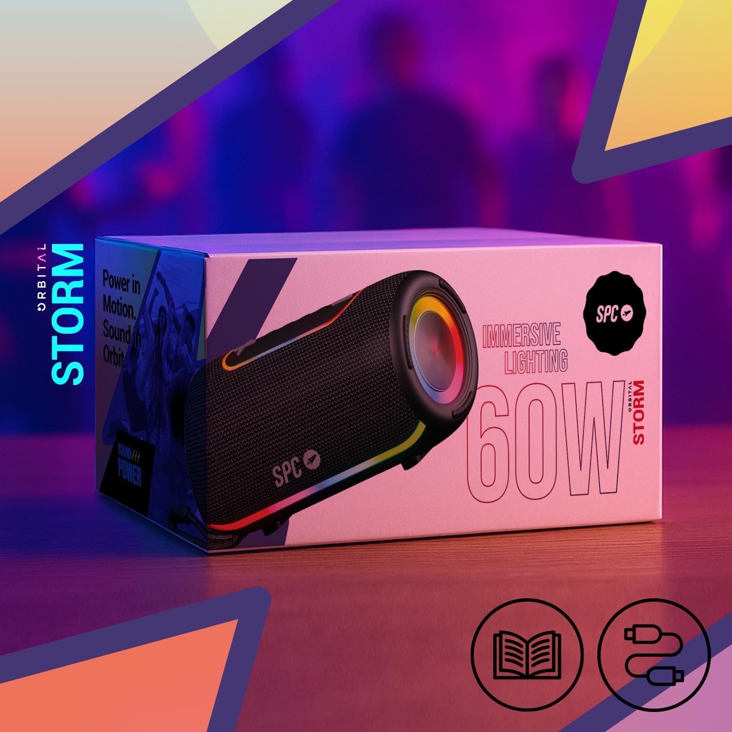 Altifalante com Bluetooth SPC Orbital Storm/ 60W/ 2.0 - Imagem 7