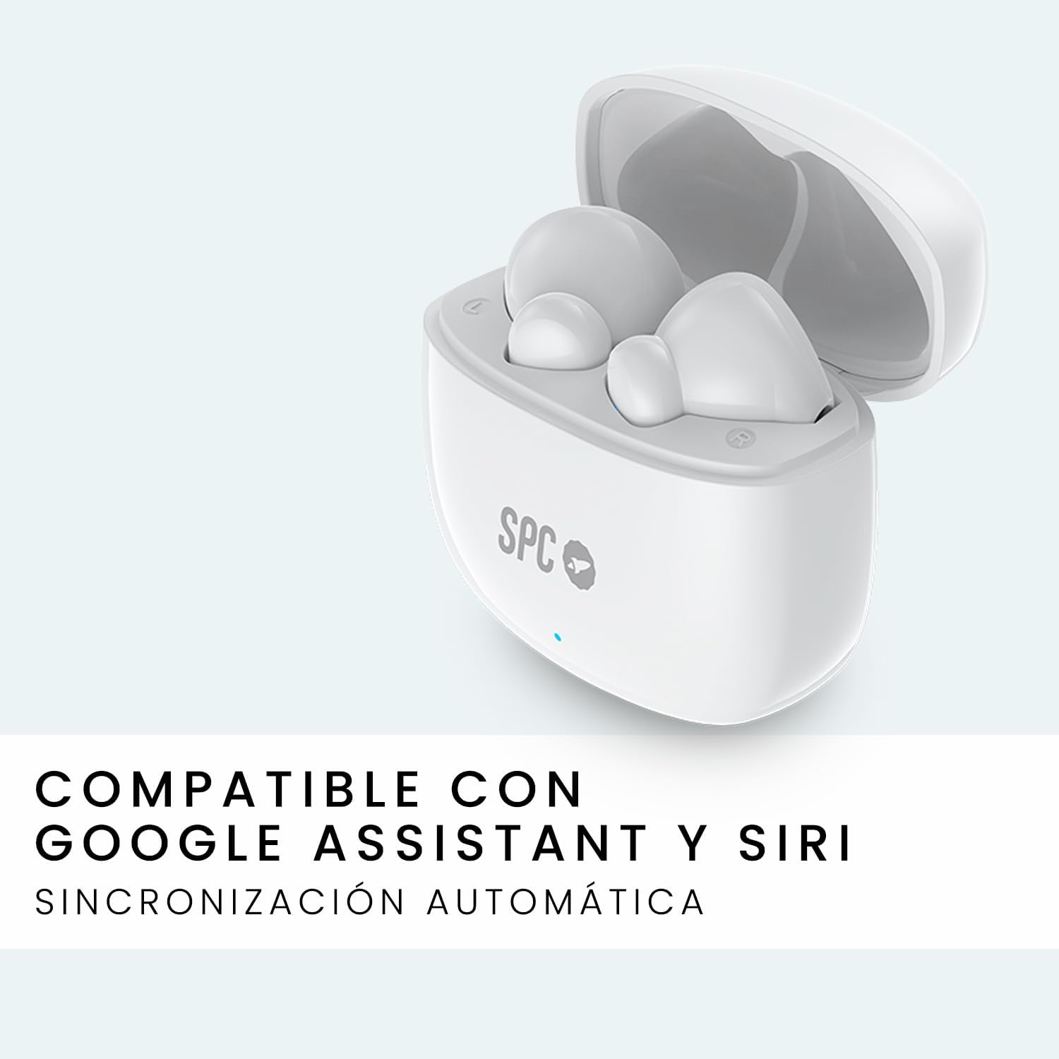 Auriculares Bluetooth SPC Zion 2 Play com estojo de carregamento/ Autonomia 7h/ Brancos - Imagem 3