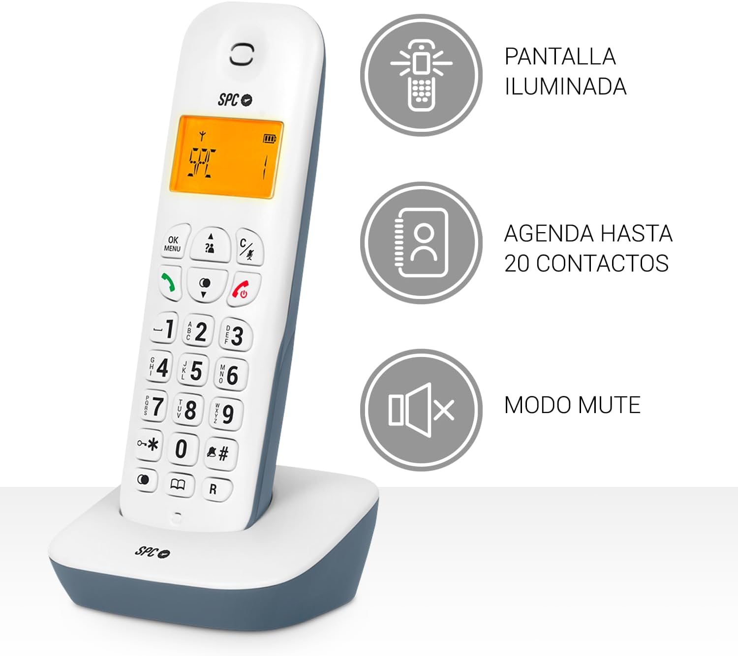 Telefone Sem Fios SPC Air/ Branco - Imagem 3
