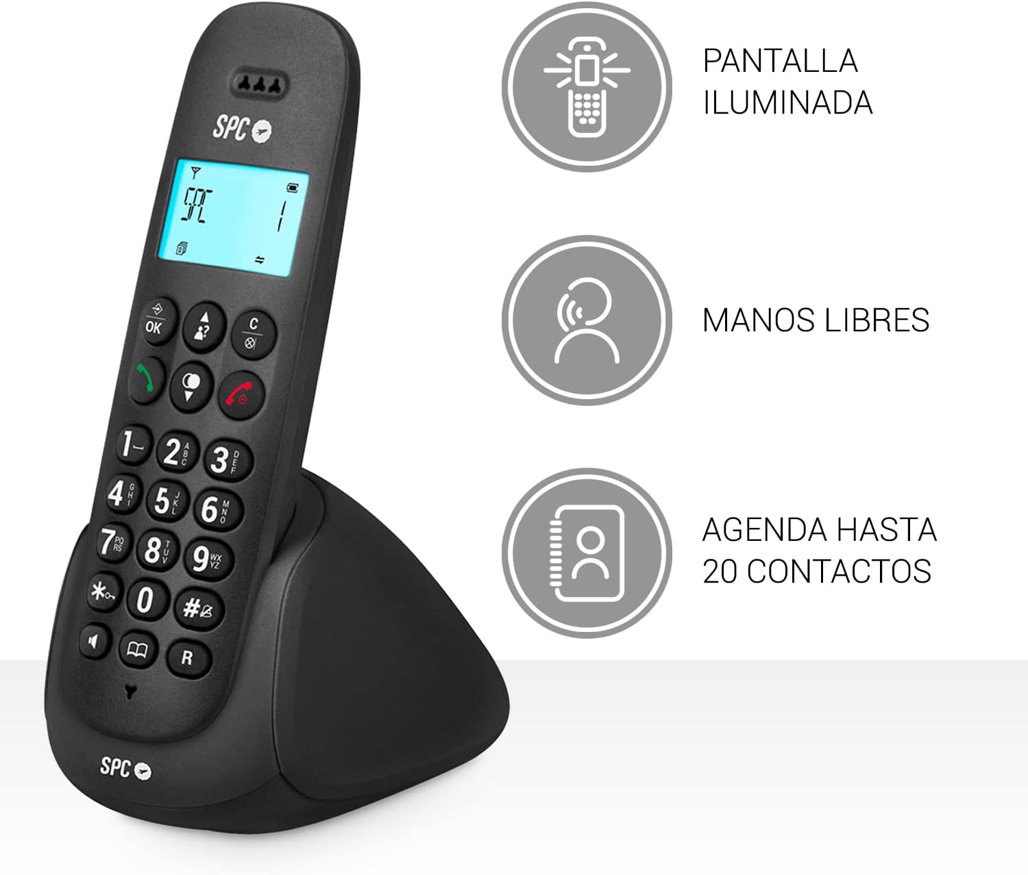 Telefone Sem Fios SPC Art 7310NS/ Preto - Imagem 3