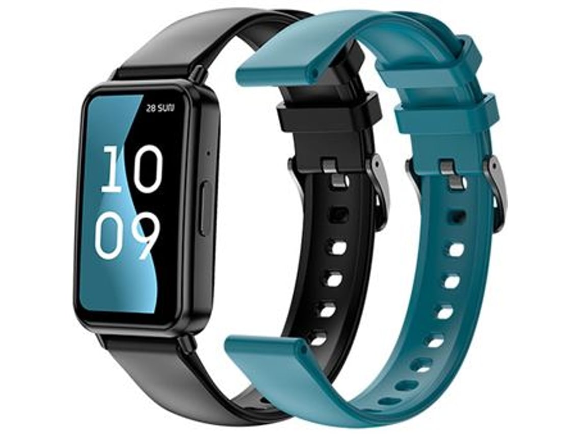 Smartwatch SPC Duo Fit/ Notificações/ Frequência Cardíaca/ Preto Escuro