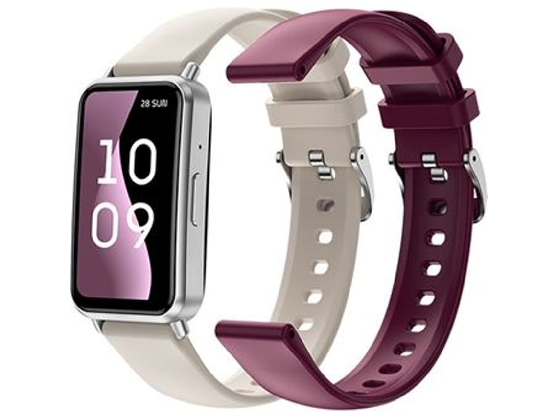 Smartwatch SPC Duo Fit/ Notificações/ Frequência Cardíaca/ Branco