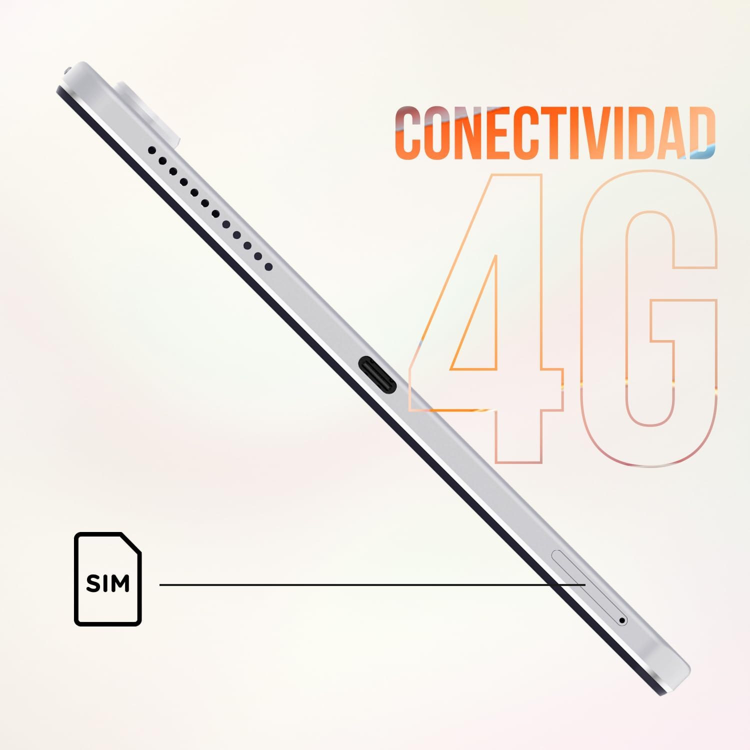 Tablet SPC Gravity 6 Pro 12" 6TH/ 6GB/ 256GB/ Octacore/ 4G/ Névoa Lunar - Imagem 5