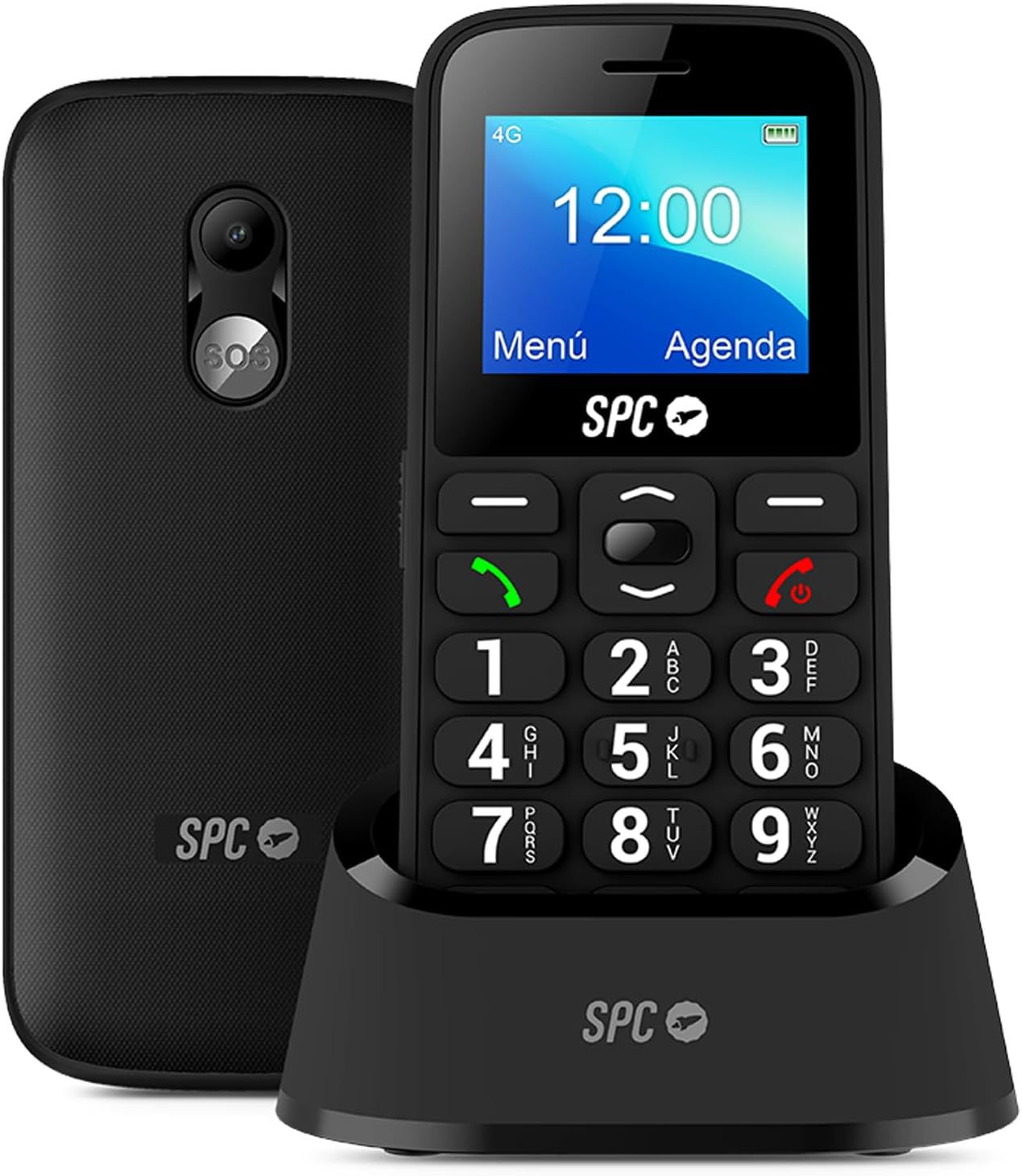 Telemóvel SPC Fortune 2 4G para Seniores/ Preto
