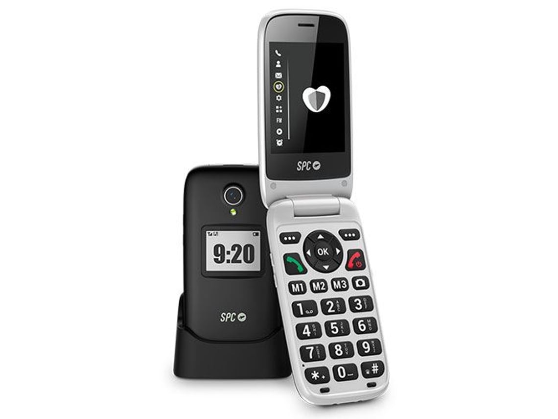 Telemóvel SPC Polaris para Pessoas Idosas/ 4G/ Preto