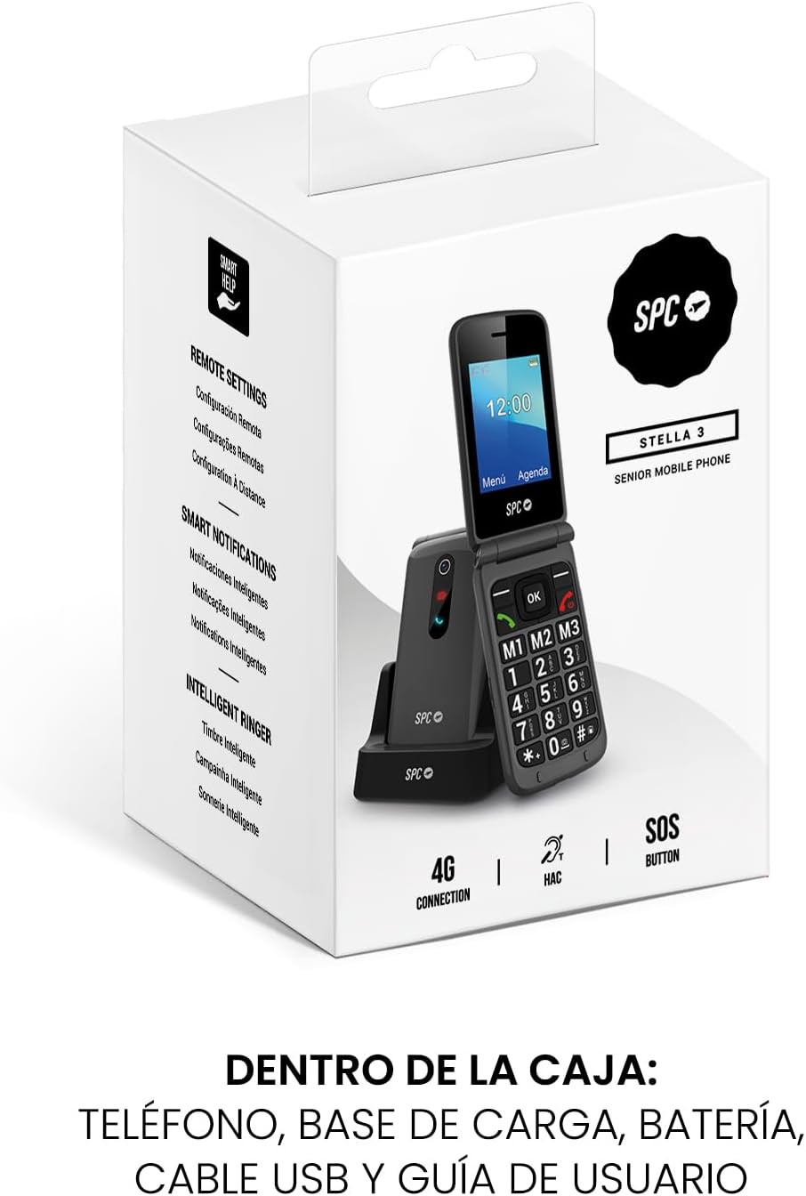 Telemóvel SPC Stella 3 para Idosos/ 4G/ Preto - Imagem 7