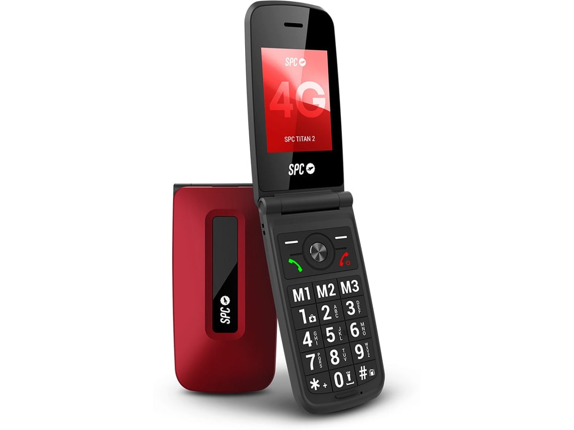 Telemóvel SPC Titan 2 para Idosos/ 4G/ Vermelho
