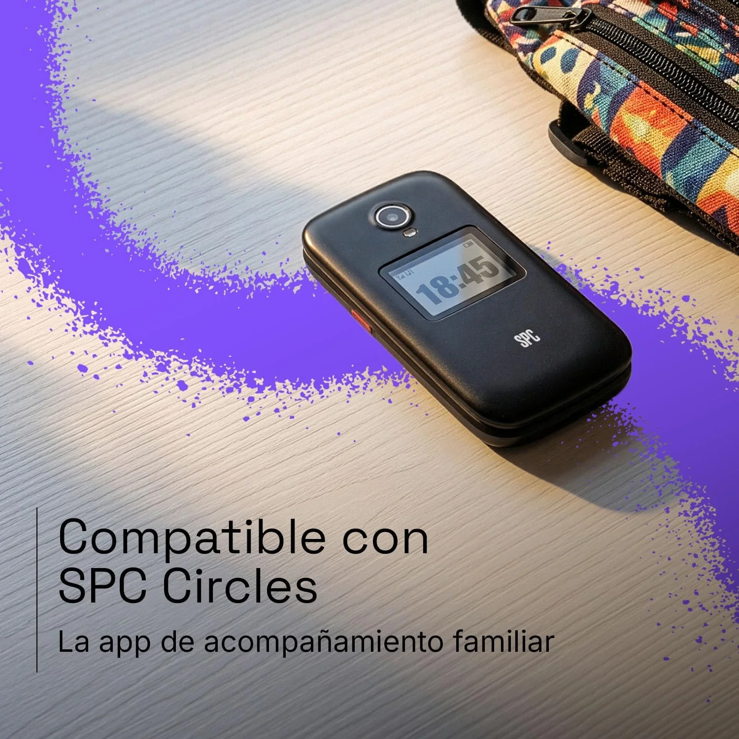 Telemóvel SPC WILD Star 4G Ecrã Duplo Botão SOS Localização GPS Branco - Imagem 4